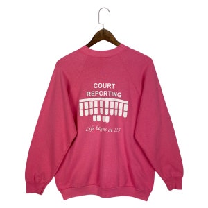 Vintage 90s Watterson College Pacific Sweatshirt Crewneck Big Logo Made In USA Pullover Jumper Size L