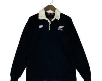 90s CANTERBURY ニュージーランド製 オールブラックス 古着 M Vintage 1990-92 Canterbury x New Zealand All Blacks rugby