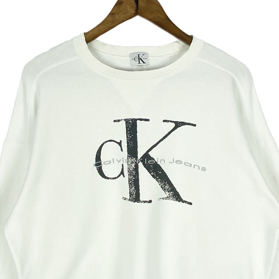 White calvin klein jumper sale