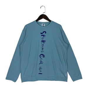 Vintage Hai Sporting Gear Lightweight Sweatshirt Issey Miyake Blue Made In Japan Pullover Jumper Size M