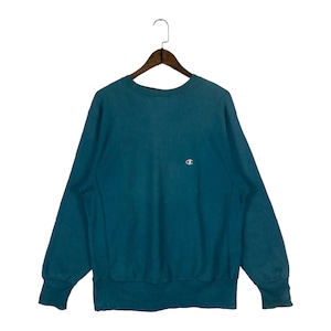 Vintage 90s Champion Reverse Weave Crewneck Sweatshirt Green Made 