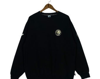 Vintage T&C Surf Design Surfgear Heavy Sweatshirt Crewneck Black Pullover Jumper Size L