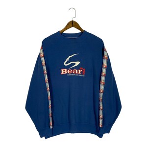 Vintage Bear USA Sweatshirt Crewneck Big Logo Embroidery Made In Indonesia Pullover Jumper Size M
