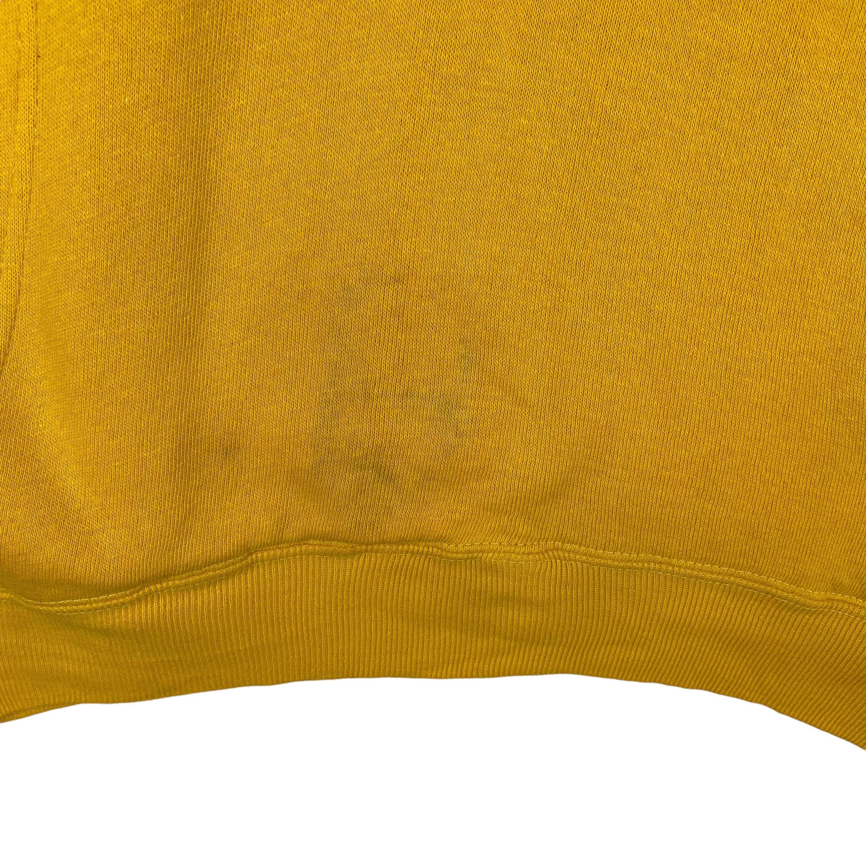 Vintage 60/70s Purdue University Hoodie Sweater Yellow Made