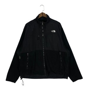 Vintage The North Face Polartec Fleece Sweater Full Zip Black Pullover Jumper Size XL