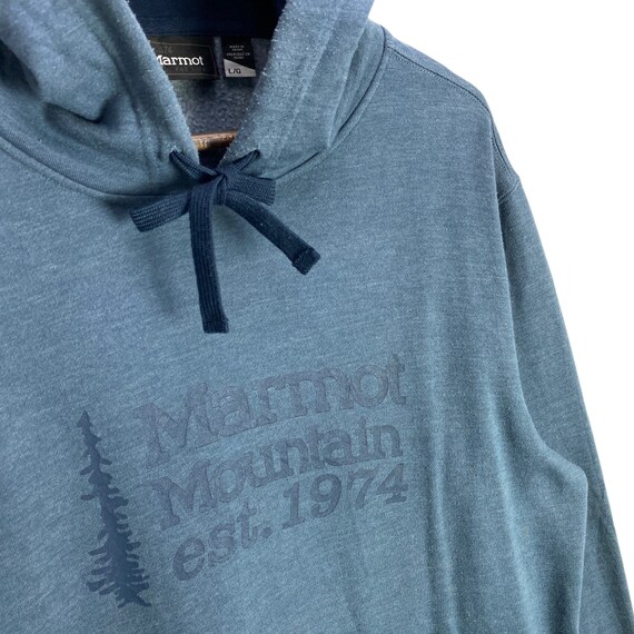 Vintage Marmot Mountain Hoodie Sweater Big Logo B… - image 5