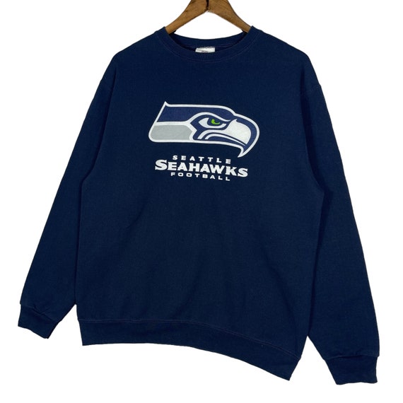 Vintage Seattle Seahawks Sweatshirt Crewneck Big … - image 3