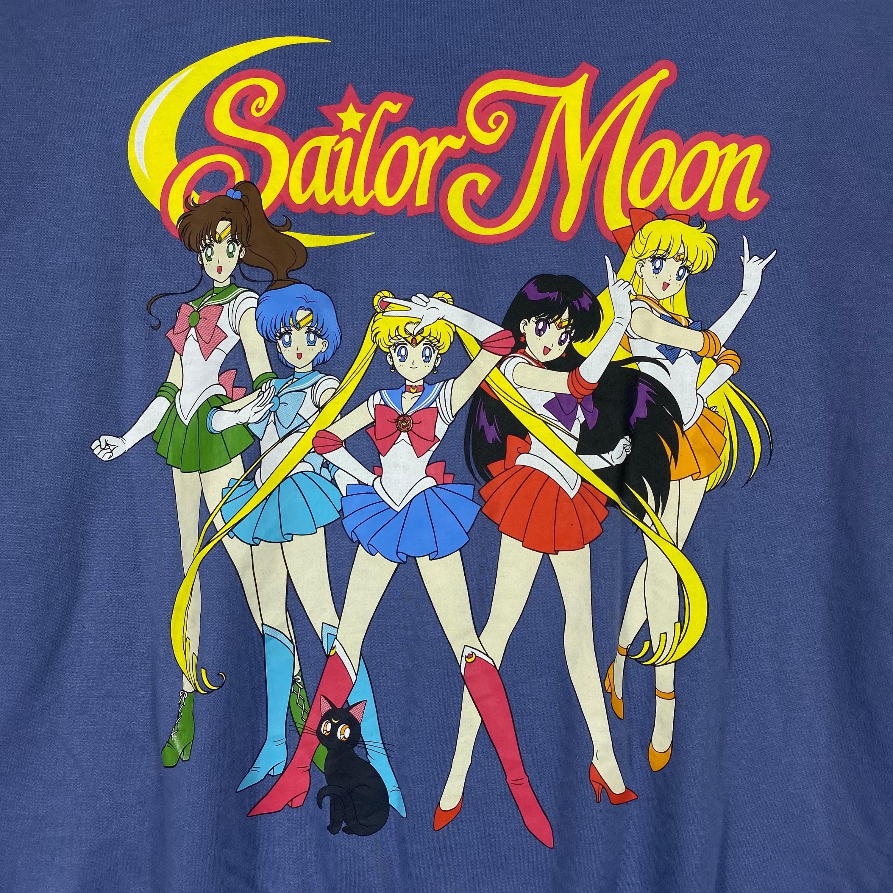 Vintage Sailor Moon Crewneck Sweatshirt Japan Animated Blue Vintage Sailor Moon Crewneck Sweatshirt Japan Animated Blue