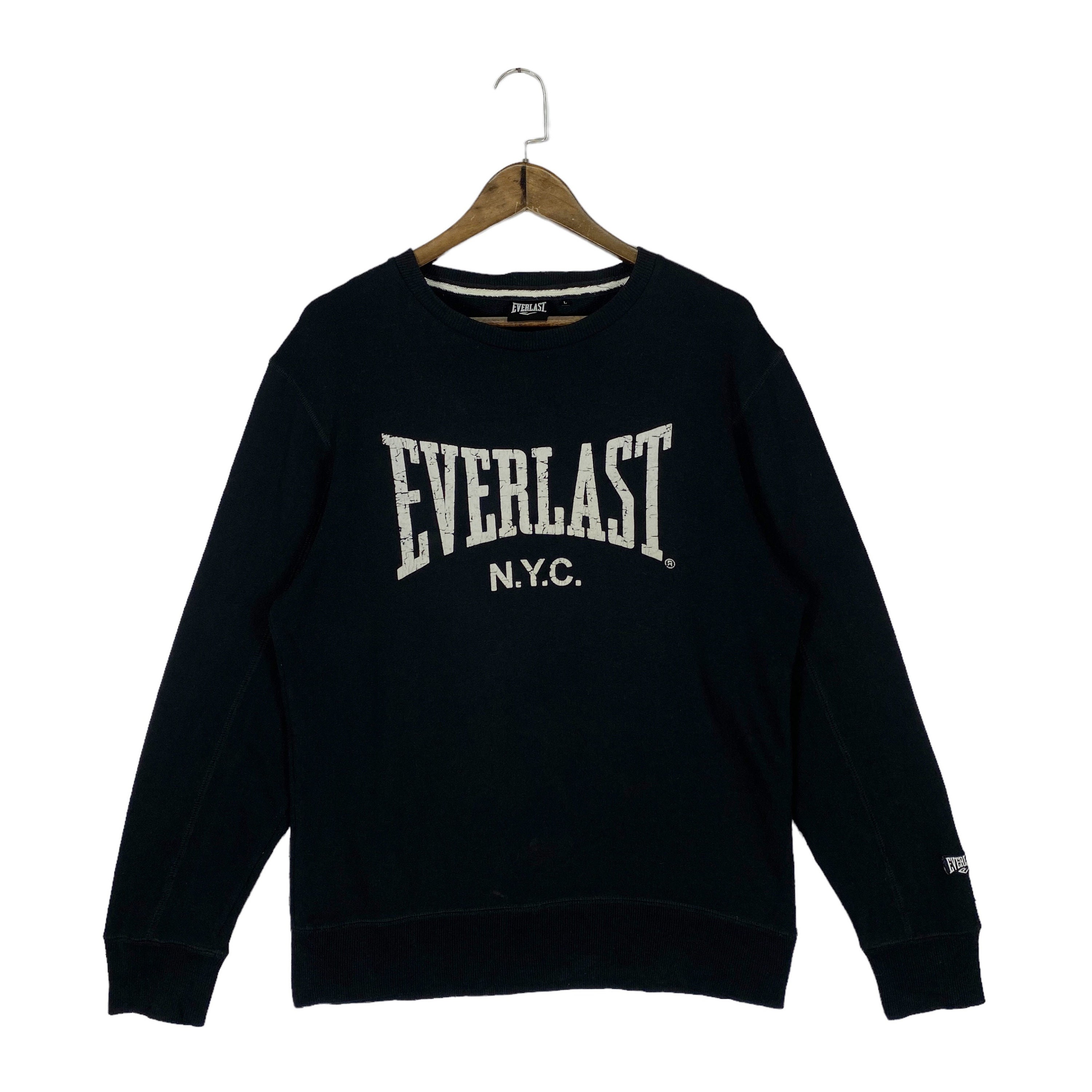 Buy Vintage Everlast NYC Sweatshirt Crewneck Spellout Everlast Japan Big  Logo Grey Pullover Jumper Size L Online in India 