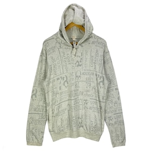 Vintage Diesel All Over Print Hoodie Sweater Made In India Pullover Jumper Size M