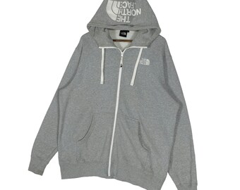 Vintage the North Face Rearview Full Zip Hoodie Sweater Grey