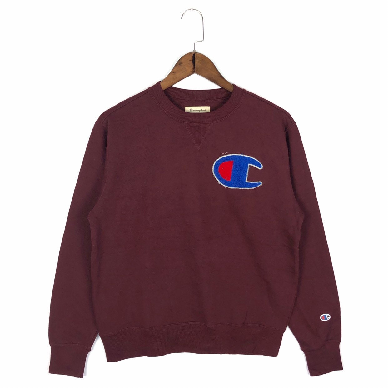 Vintage Champion Big C Sweatshirt Crewneck Embroidery Big Logo Spellout  Pullover Jumper Size M - Etsy
