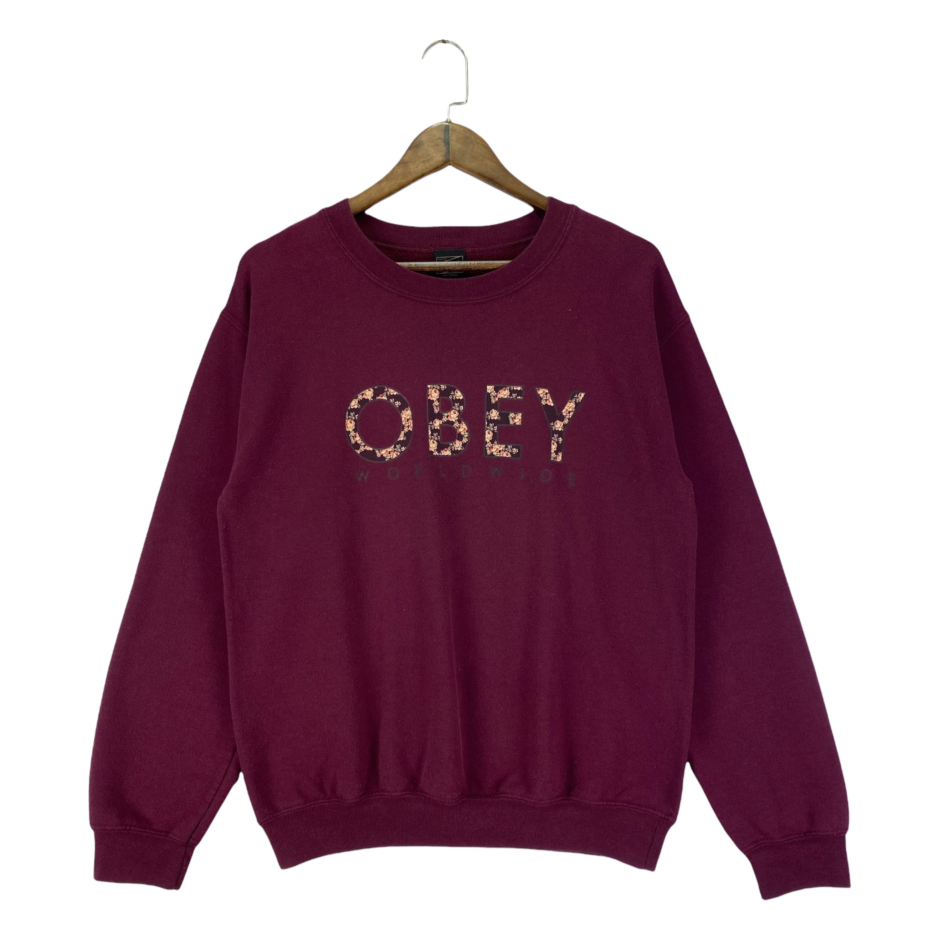 Burgundy obey cheap hoodie