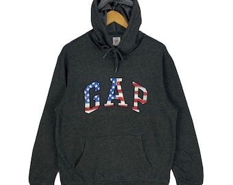 トップス OLD GAP 90s Logo Sweatshirts Navy M VINTAGE Gap Hoodie
