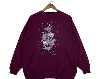 Vintage Weekend Edition Sweatshirt Crewneck Maroon Pullover Jumper Size L