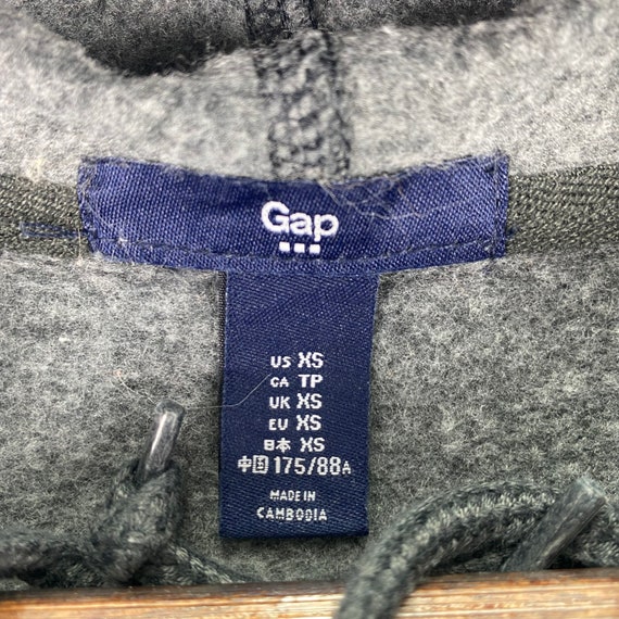 Vintage Gap Athletic Hoodie Sweater Embroidery US… - image 6