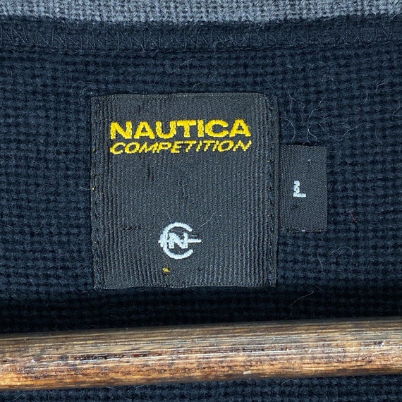 Vintage Nautica Competition Knit Sweatshirt Crewn… - image 5
