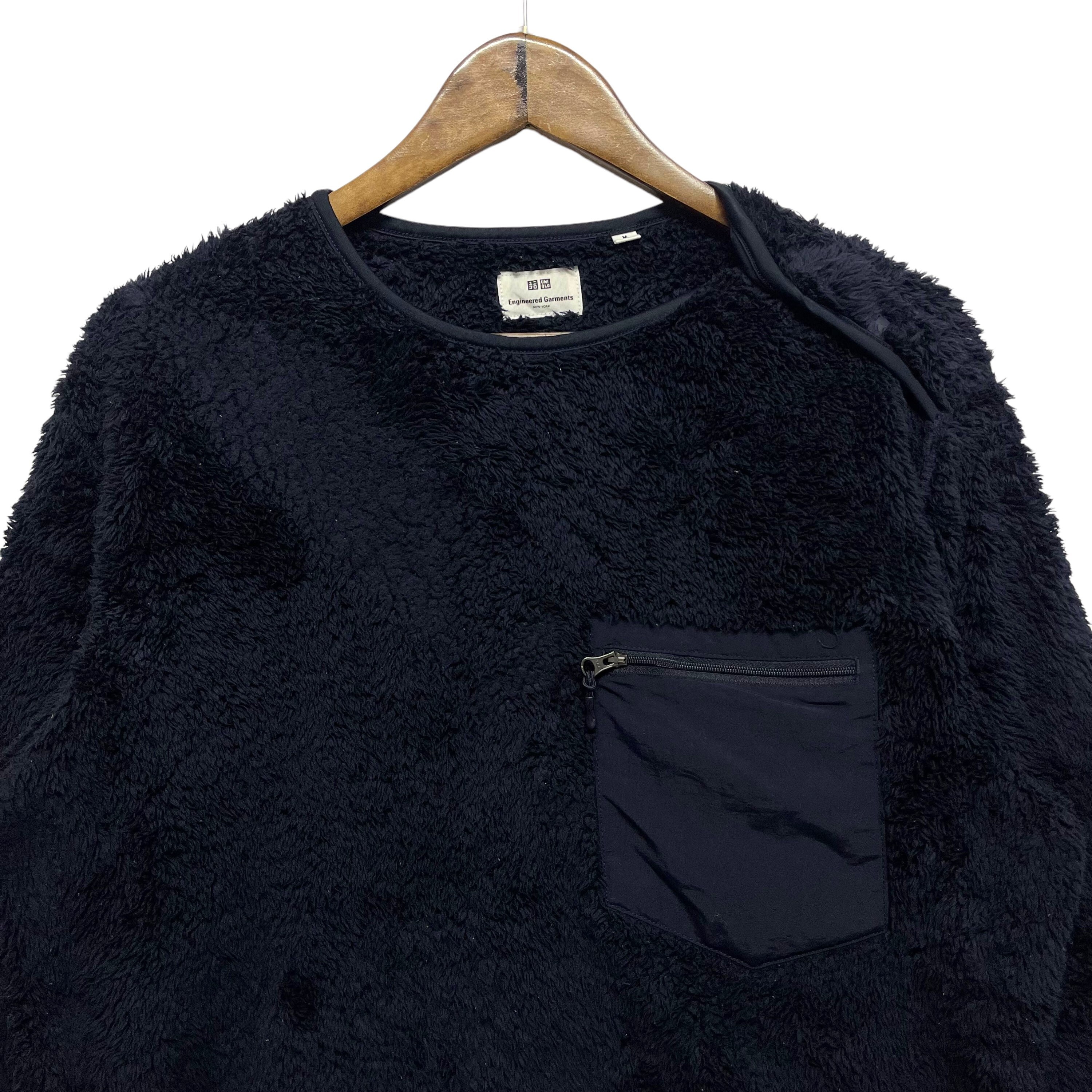 Engineered Garments Uniqlo Fleece Sweater Navy Blue Crewneck