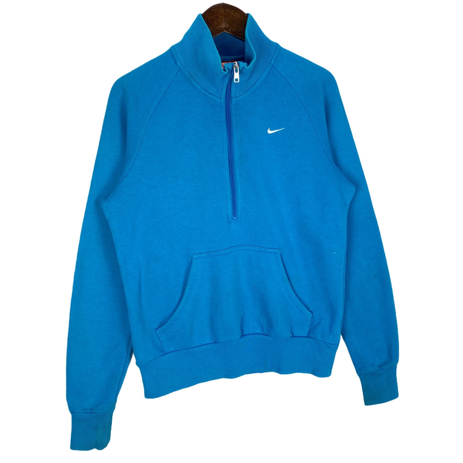 Vintage Nike Swoosh Half Zip Kangaroo Pocket Sweatshirt Small - Etsy