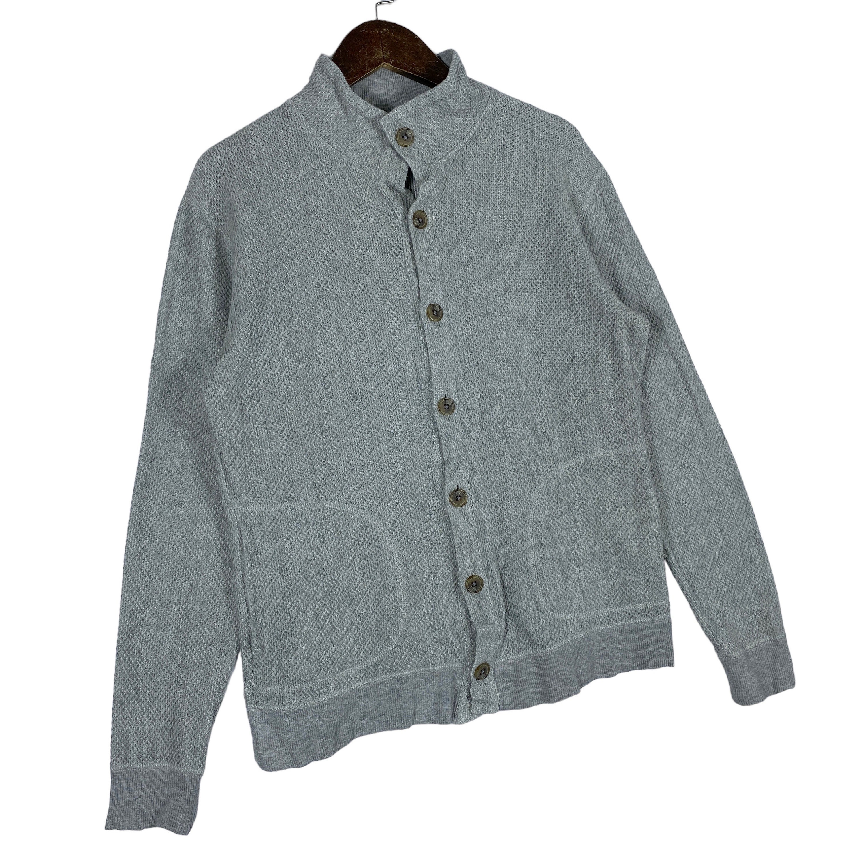 Vintage Katharine Hamnett London Cardigan, Grey Button-down, Made 