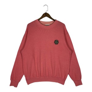 Vintage 90s Chemise Lacoste Crewneck Sweatshirt Stamp Logo Made In Japan Pullover Jumper Size L
