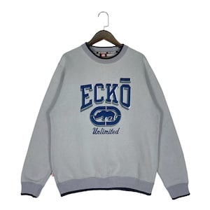 Vintage Ecko Unlimited Sweatshirt Crewneck Spellout Big Logo B Streetwear Pullover Jumper Size XS