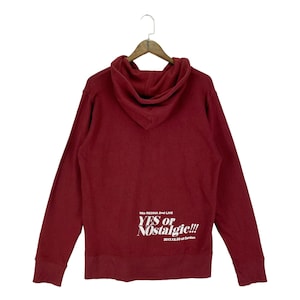 Vintage Mia Regina 2nd Live Yes Or Nostalgic Full Zip Sweater Red Merchandise Pullover Jumper Size L