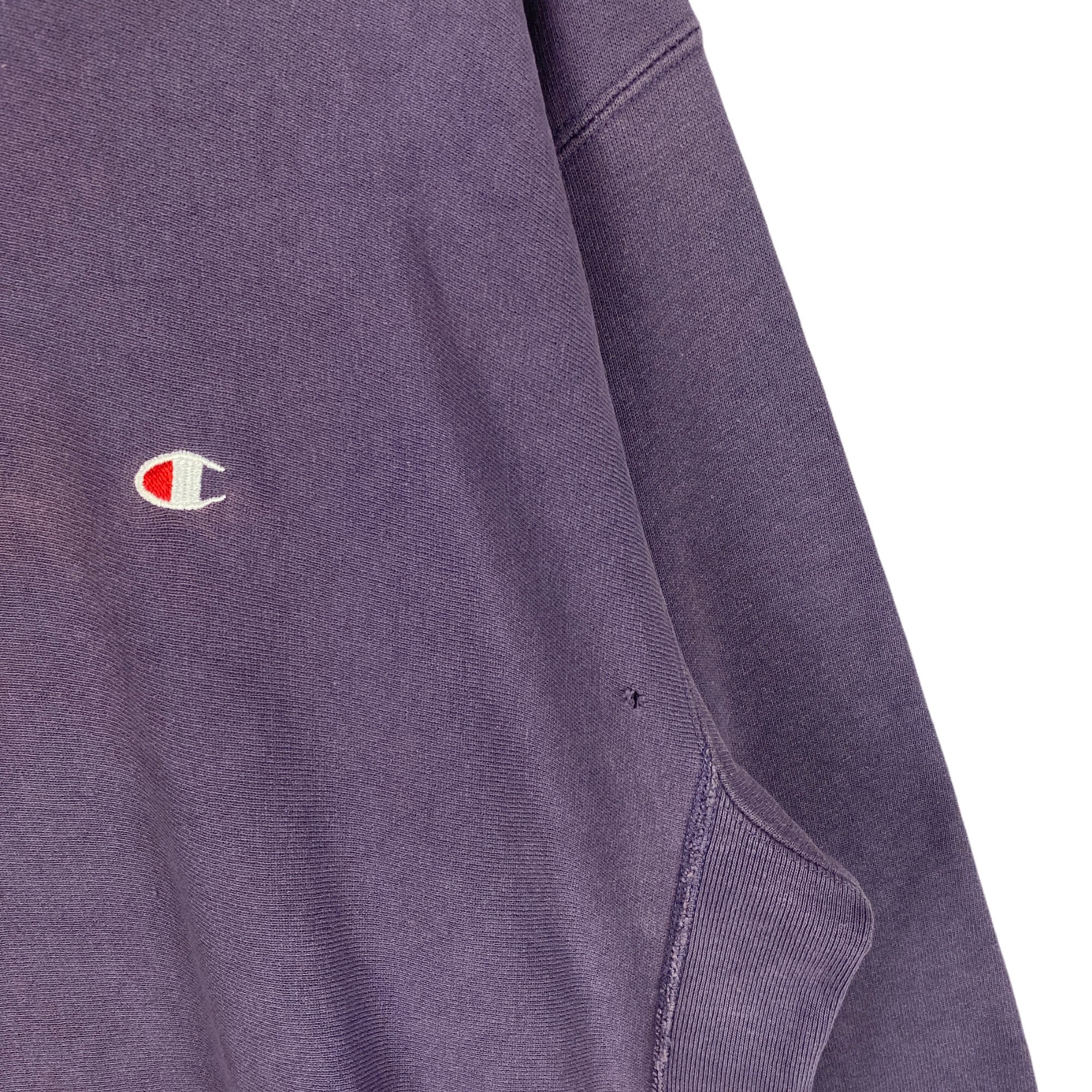 フ*ク様 Champion Reverse Weave 80's 90's L Vintage 90s Champion Reverse Weave Sweatshirt Purple Small