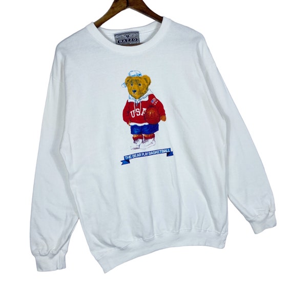 Vintage 90s The Bear Play Basketball Sweatshirt C… - image 3