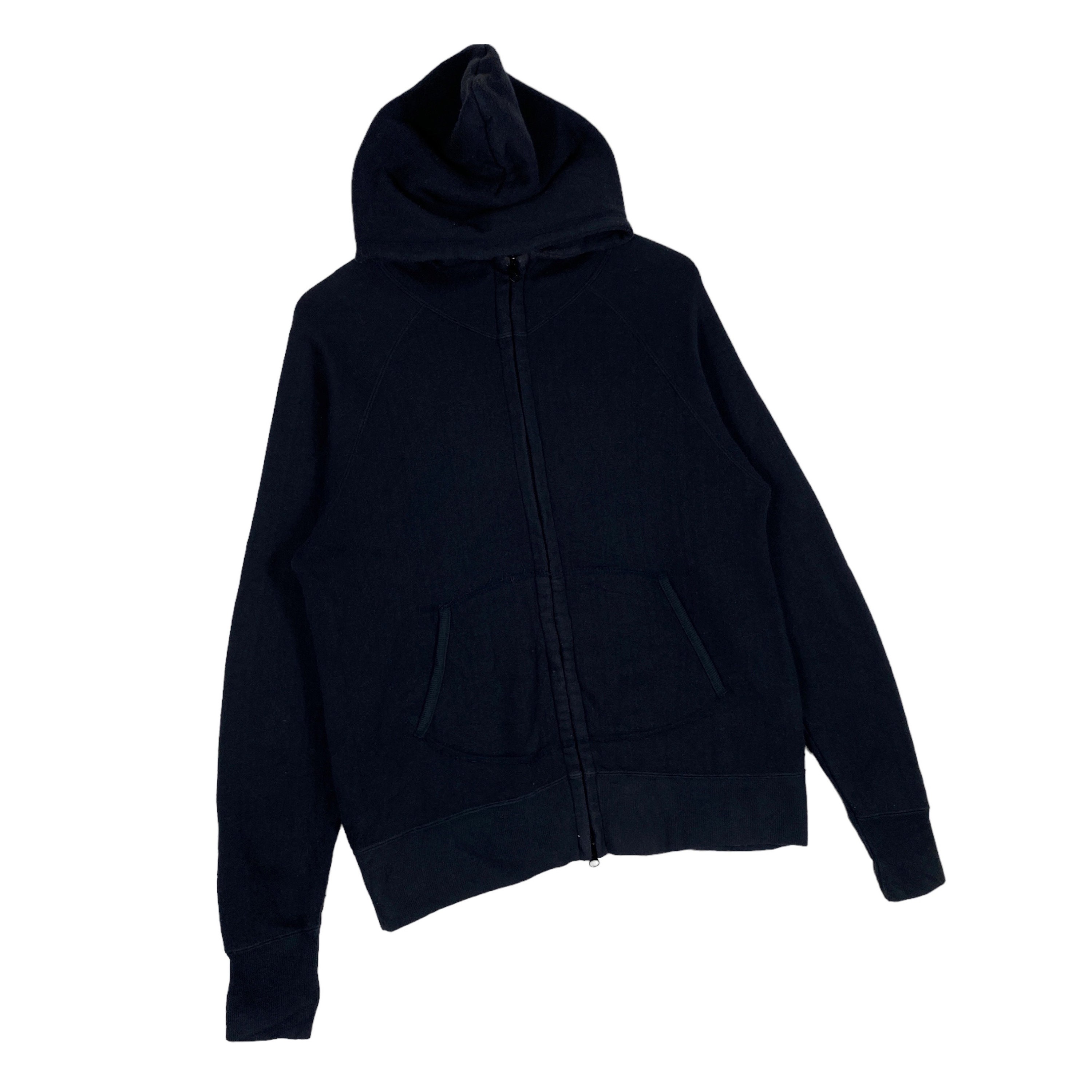 Vintage Acoustic Japan Full Zip Hoodie Sweater Navy Blue Japanese