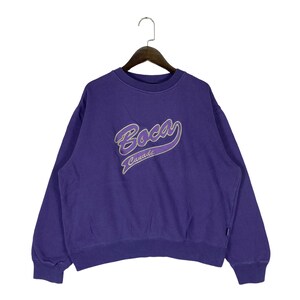 Vintage Boca Canada Sweatshirt Crewneck Purple Big Logo Embroidery Pullover Jumper Size M