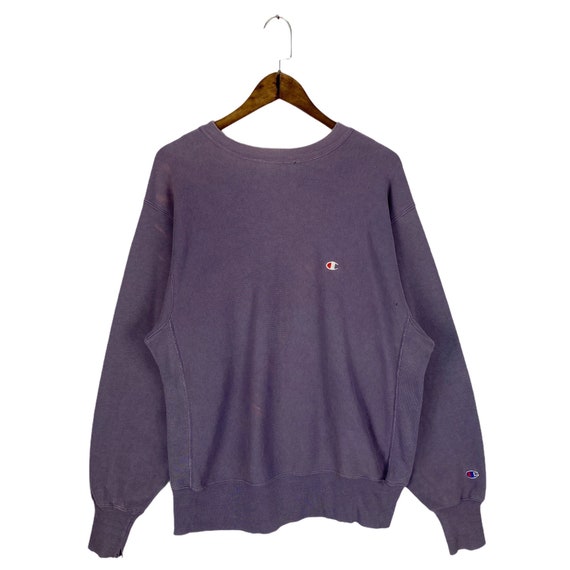 Vintage 90s Champion Reverse Weave Sweatshirt Purple Small