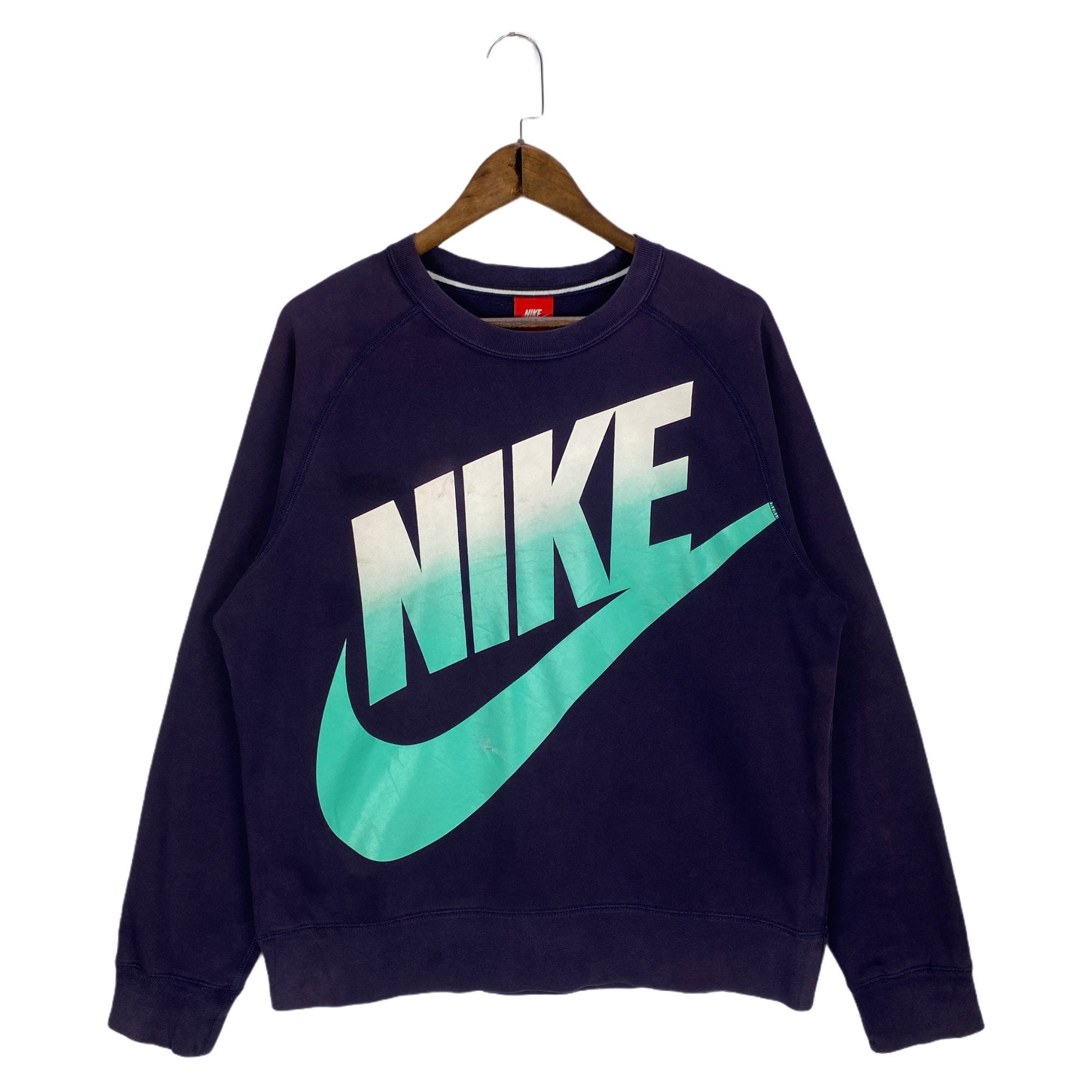 Vintage Nike Swoosh Sweatshirt Crewneck Purple Big Logo Made - Etsy