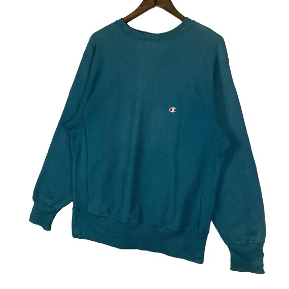 Vintage 90s Champion Reverse Weave Crewneck Sweatshirt Green Vintage 90s Champion Reverse Weave Crewneck Sweatshirt Green