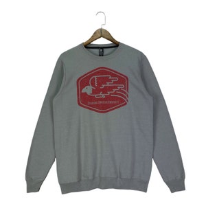Vintage Oklahoma Christian University Sweatshirt Crewneck Grey Big Logo Pullover Jumper Size M