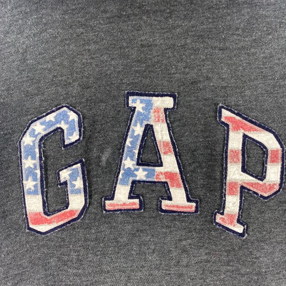 Vintage Gap Athletic Hoodie Sweater Embroidery US… - image 3