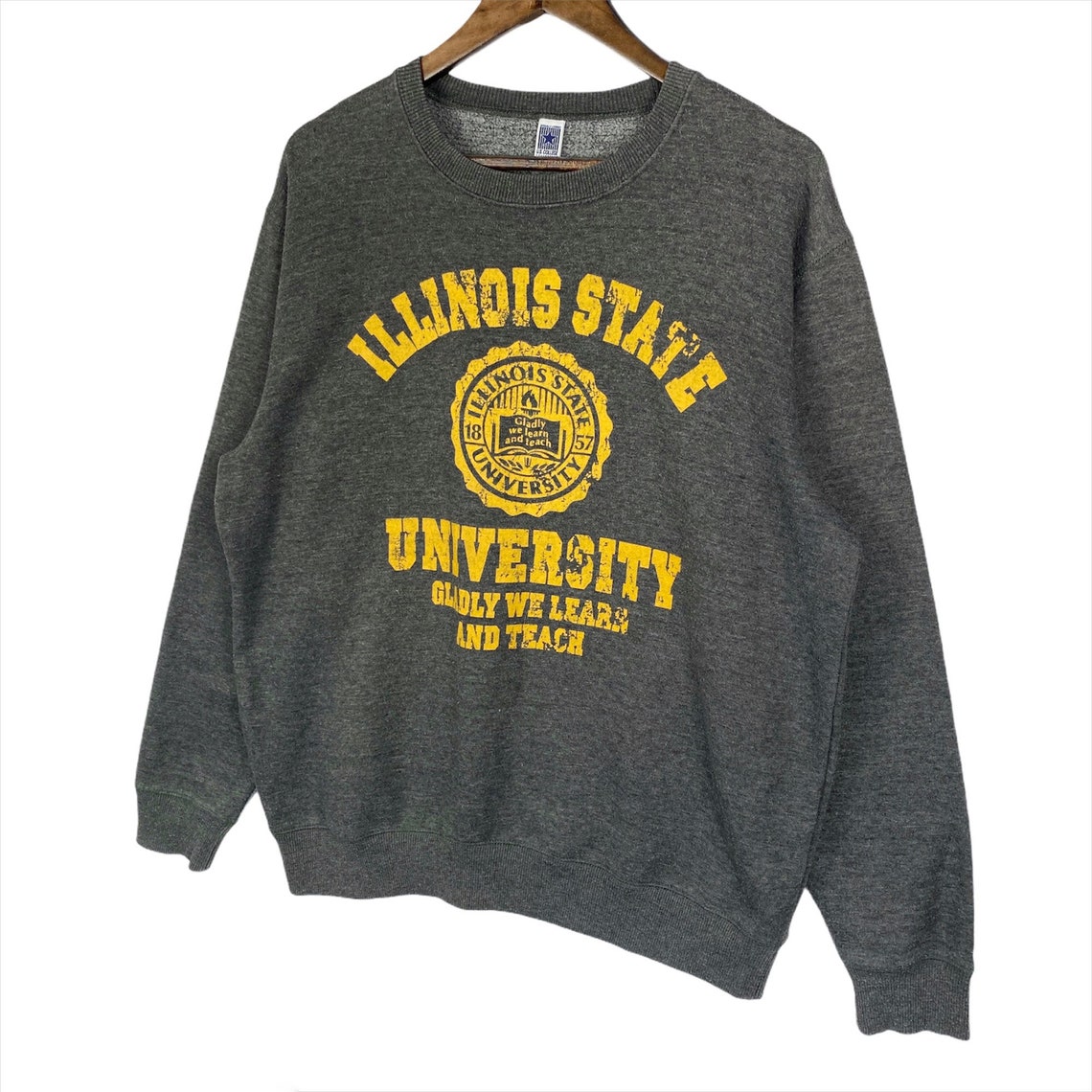 Vintage Illinois State University Sweatshirt Crewneck Big Logo | Etsy