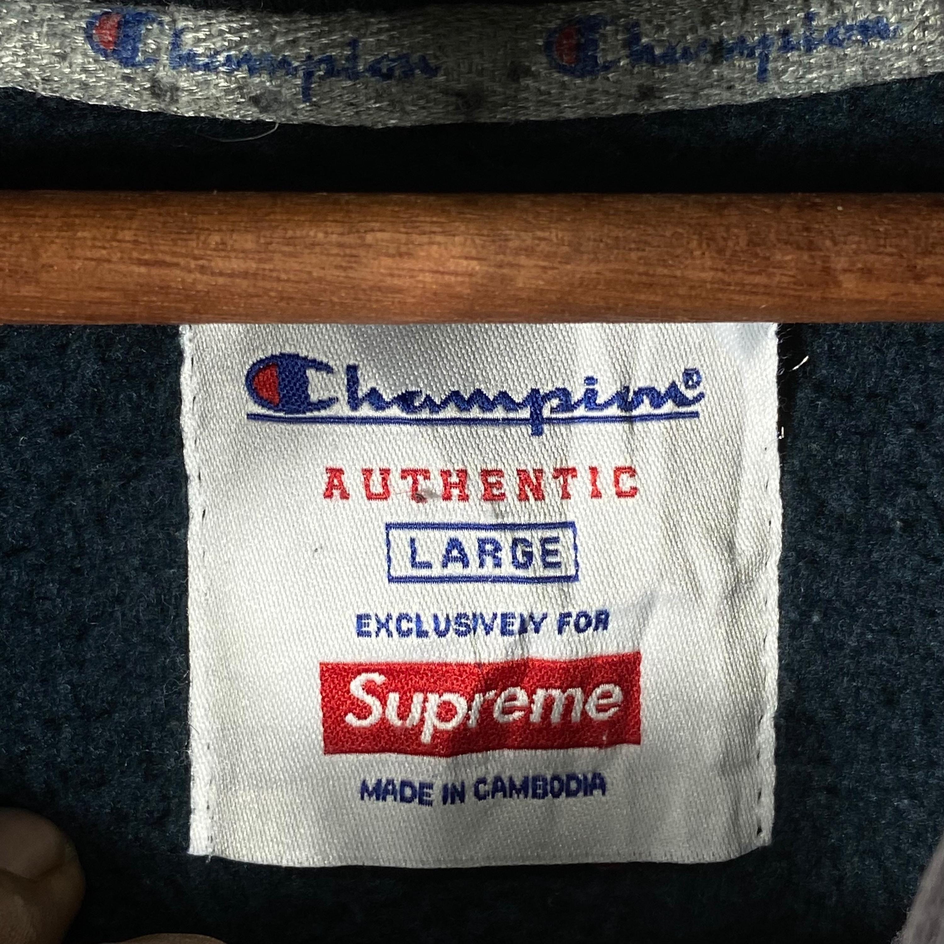 Champion x supreme sweater online