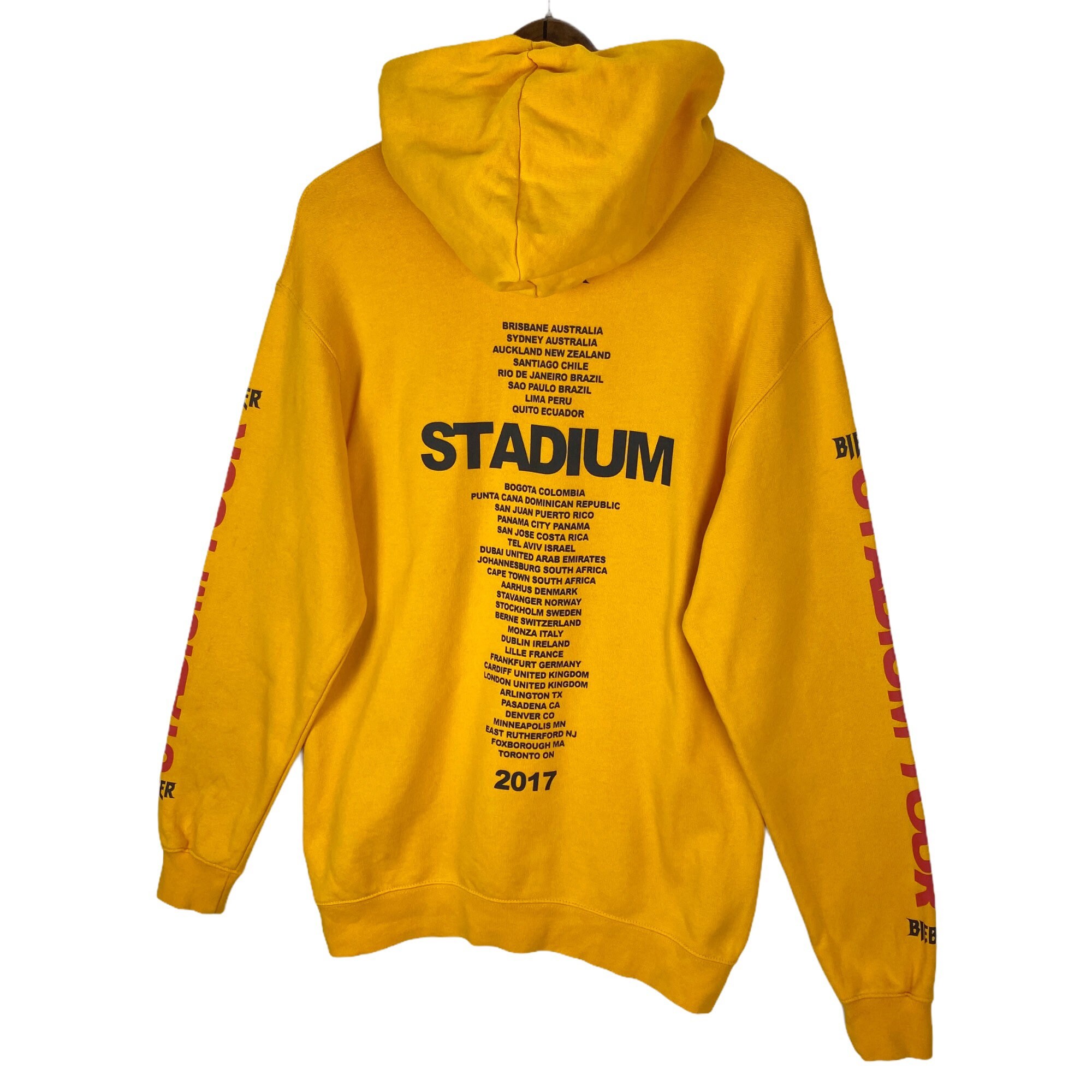 H&m justin bieber hoodie yellow hotsell