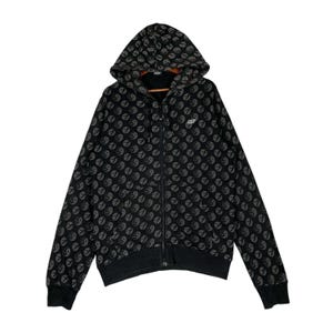 Vintage 55DSL By Diesel Full Zip Hoodie SweaterAll Over Print Made In China Pullover Jumper Size L
