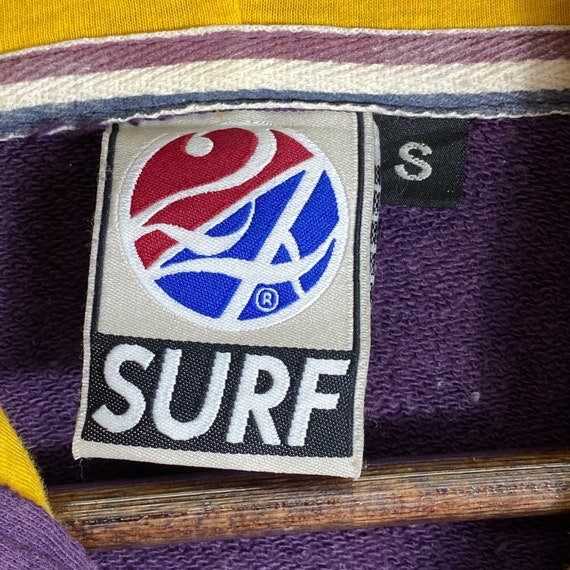 Vintage 24 Karats Surf Hoodie Sweater Purple Japanese Brand