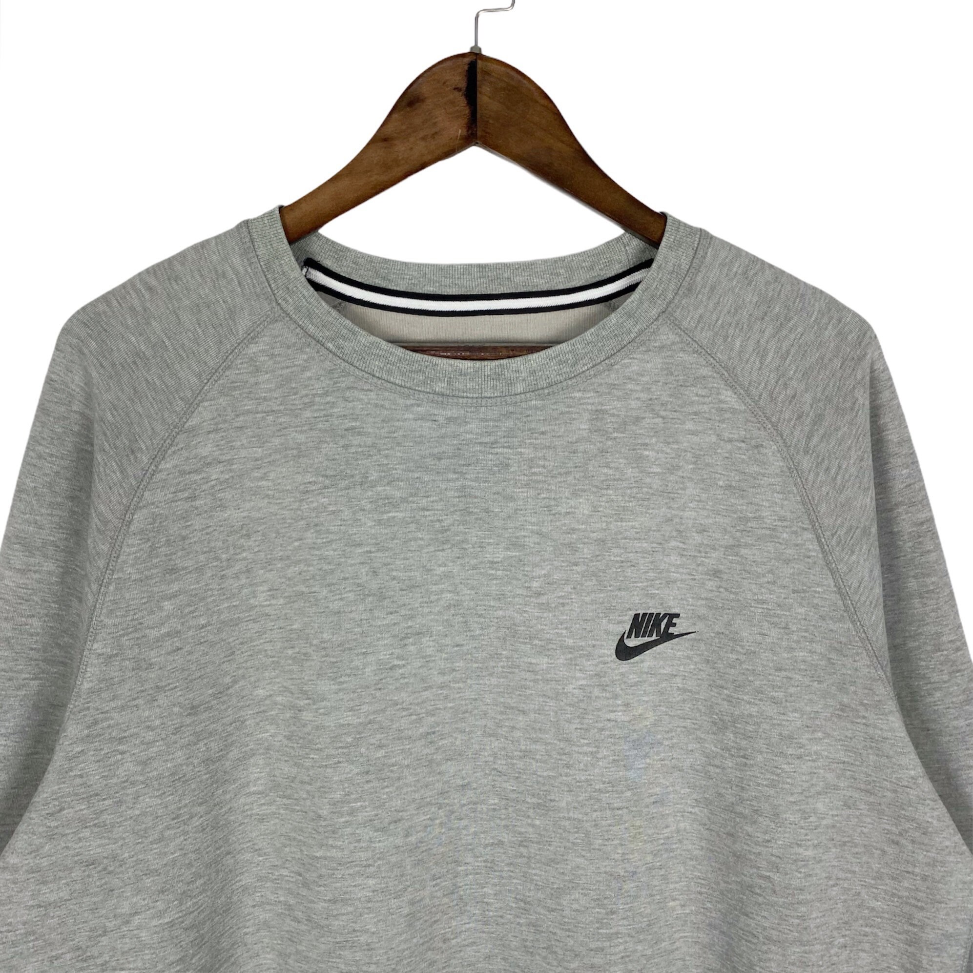 OLD NIKE ゴツナイキ raglan sweat スウェット Used】 USA製 NIKEナイキ ゴツナイキ 染み込みプリント ツートン
