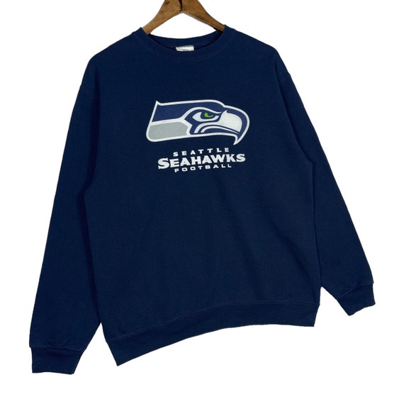 Vintage Seattle Seahawks Sweatshirt Crewneck Big … - image 2