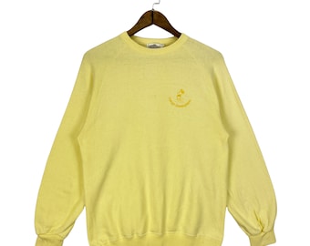 Sudadera vintage de cuello redondo con bordado de Tokio Disneyland, años 90, fabricada en Japón (talla L)