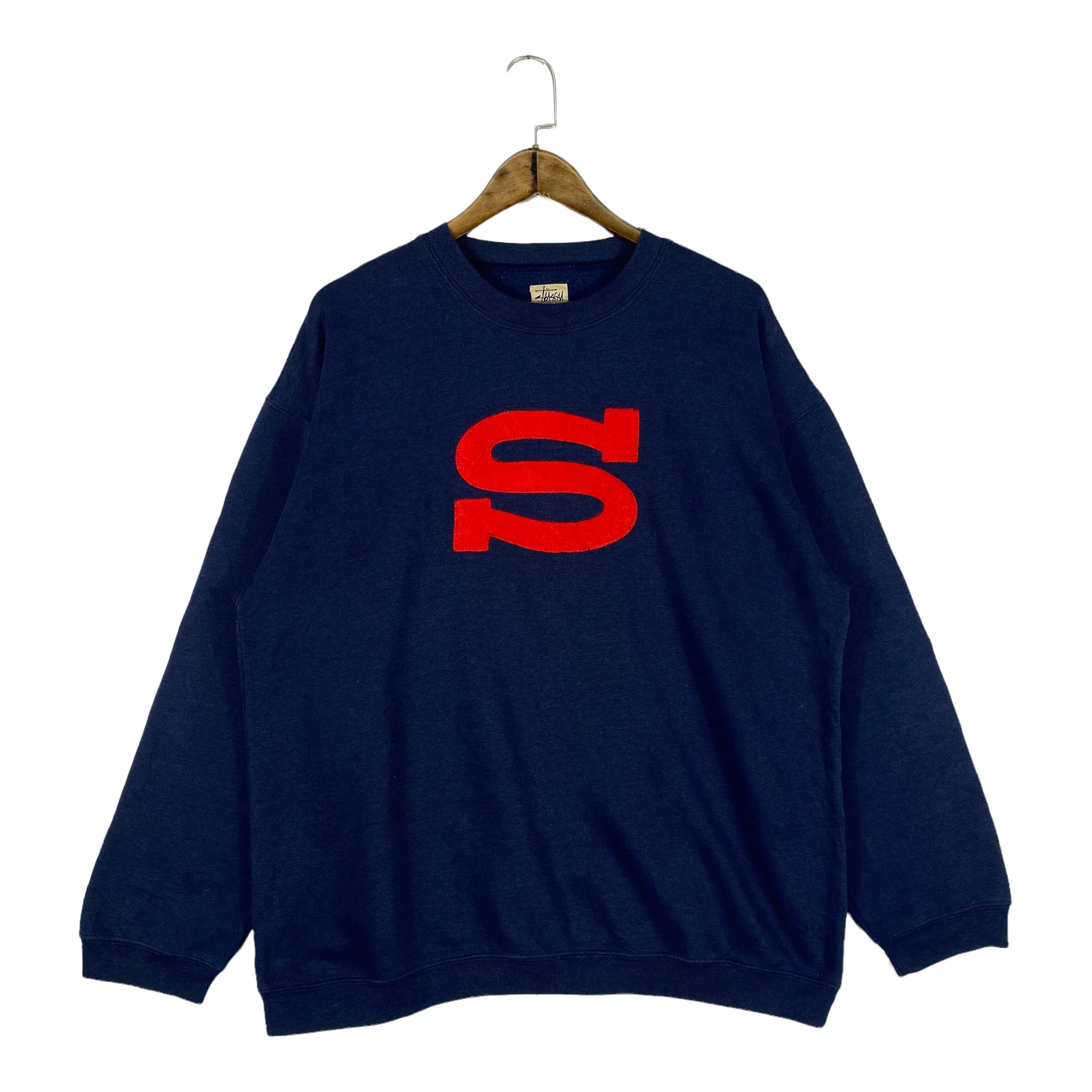Vintage Stussy S Sweatshirt Crewneck Big Logo Made In China - Etsy ...