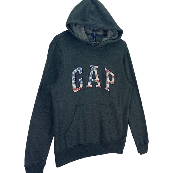 Vintage Gap Athletic Hoodie Sweater Embroidery US… - image 4