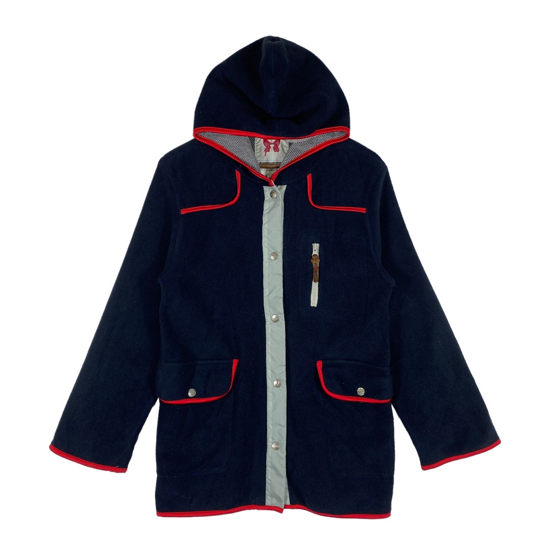 Vintage Chevignon Girl Sweater Hoodie Navy Blue Pullover Jumper Size M Etsy