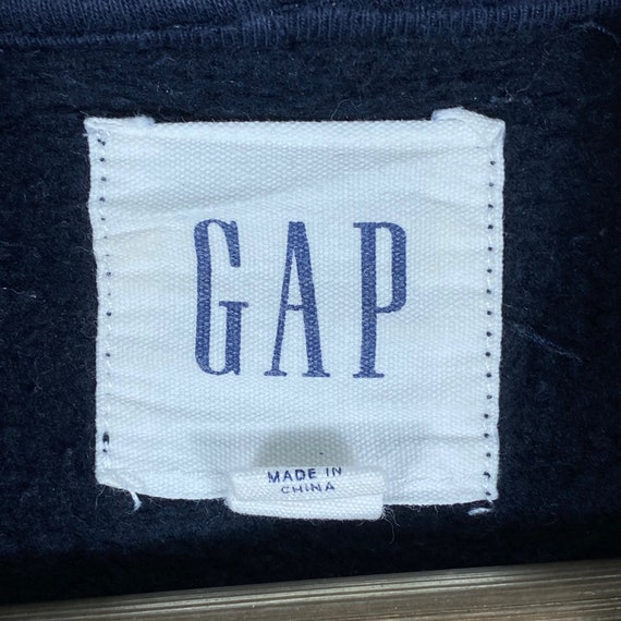 Vintage Gap Sweatshirt Crewneck Big Logo Navy Blu… - image 6