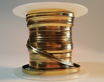 Springfield Leather Company Metallic Kangaroo Lace Gold Foil, 3//32 10 YD.