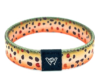 Pulsera Brown Trout Skin Hang Loose